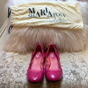 Maria Sharipova by Cole Hann Hot pink patent leather ballet flats